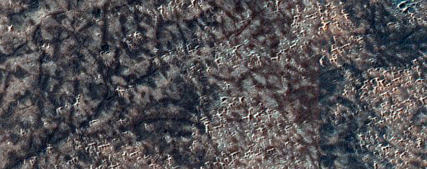 Flow Ejecta from 15-Km Impact Crater