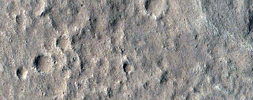 Landforms South of Adamas Labyrinthus
