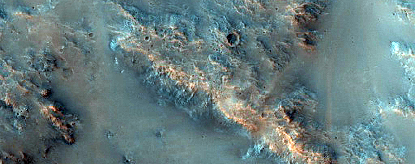 Ancient Terrain Southeast of Syrtis Major Planum