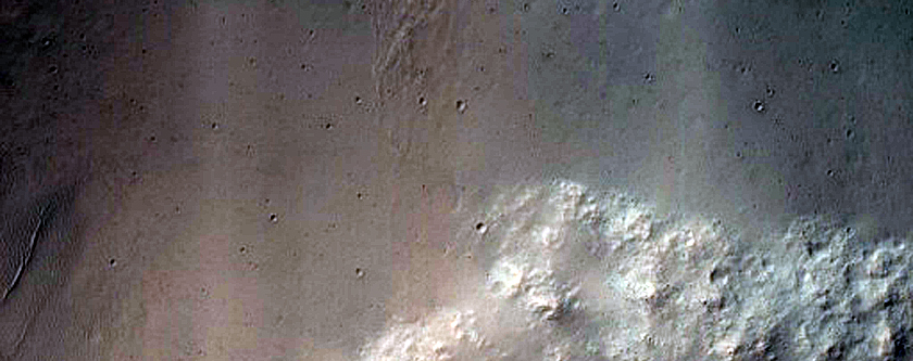 Crater West of Newcomb Crater