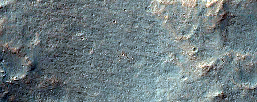 Channel near Millochau Crater
