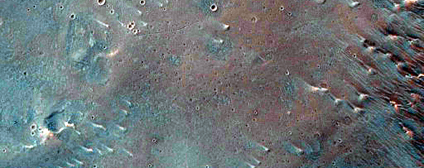Depression within Volcanic Plains
