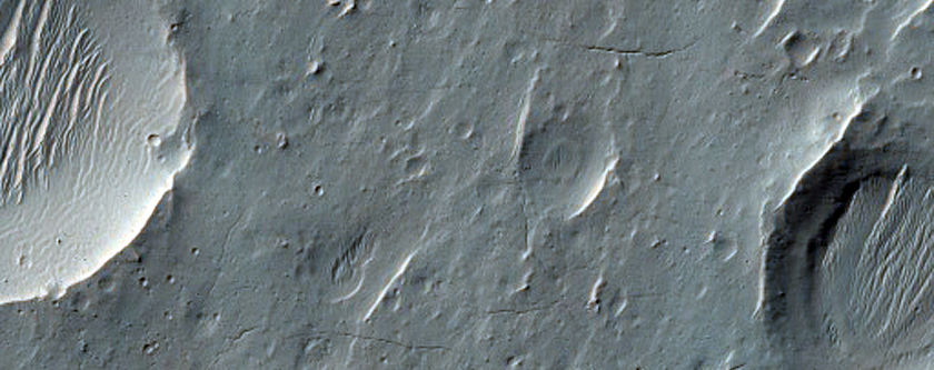 Bedrock in Highlands Crater