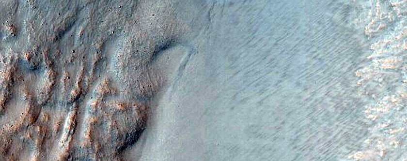Gullied Crater Wall