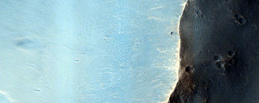 Crater Wall with Possible Clays
