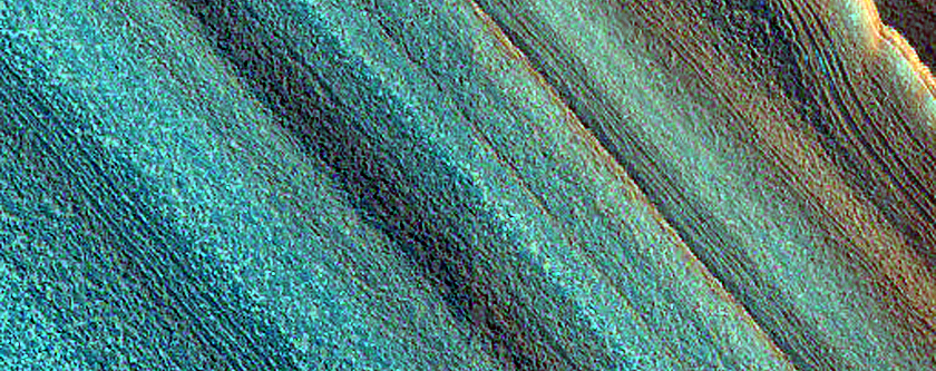 Exposure of North Polar Layered Deposits