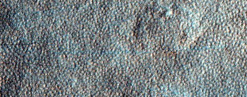 Pitted Mantle near Milankovic Crater