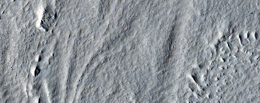 Flow Breaching Crater Rim