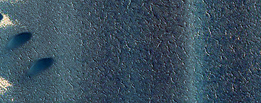 Dune Interaction with Residual Polar Ice