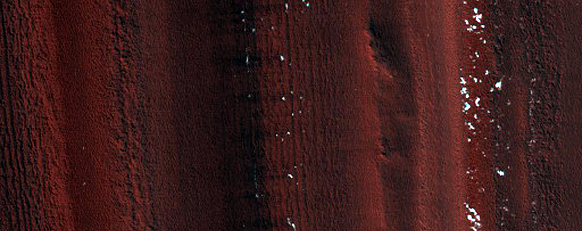Exposure of North Polar Layered Deposits
