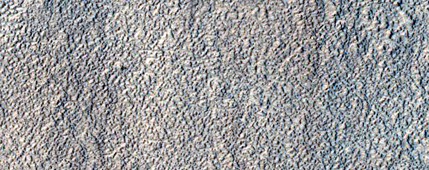 Possible Vent on Volcanic Terrain near Lineated Valley Floor Material