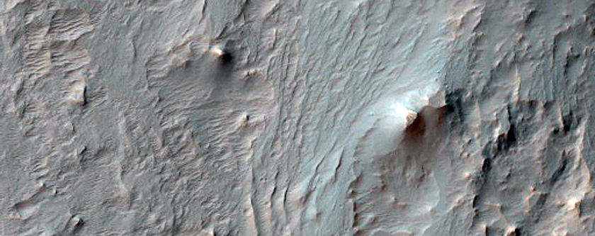 Deposits in Ganges Chasma