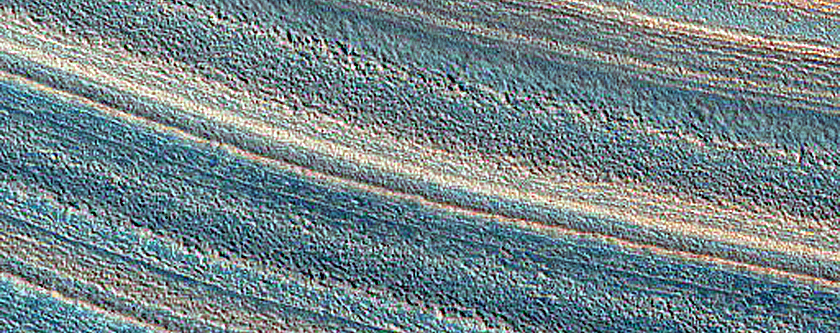 Exposure of North Polar Layered Deposits