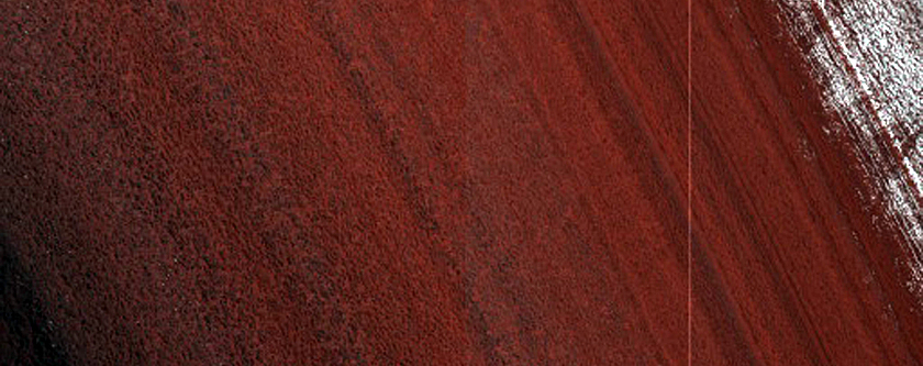 Exposure of North Polar Layered Deposits
