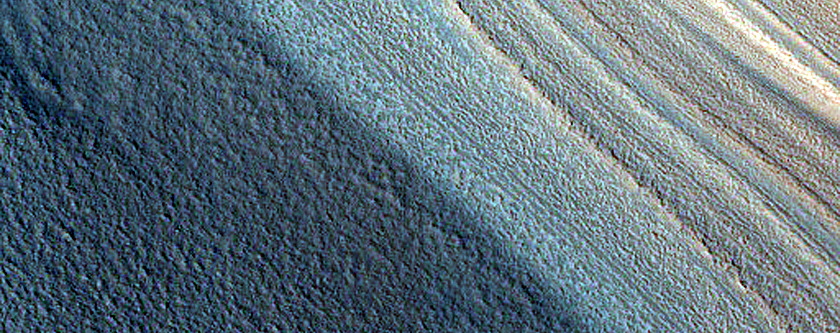 Exposure of North Polar Layered Deposits