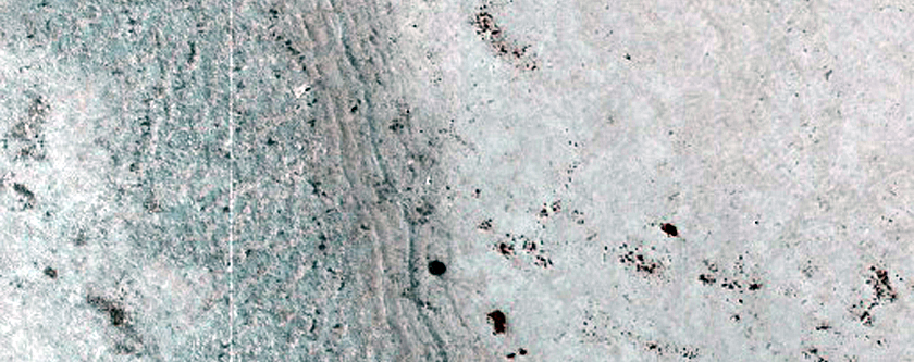 Wind Streak on Perennial Ice