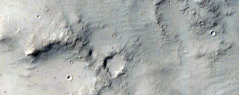 Knobel Crater and Terrain to South