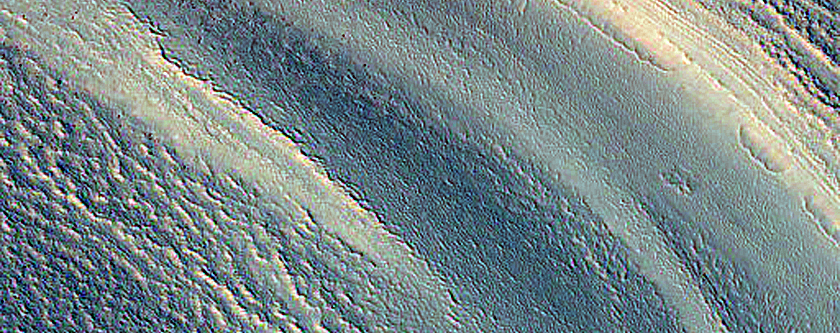 Exposure of North Polar Layered Deposits