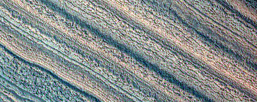 Exposure of North Polar Layered Deposits