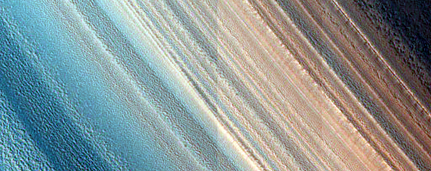 Exposure of North Polar Layered Deposits