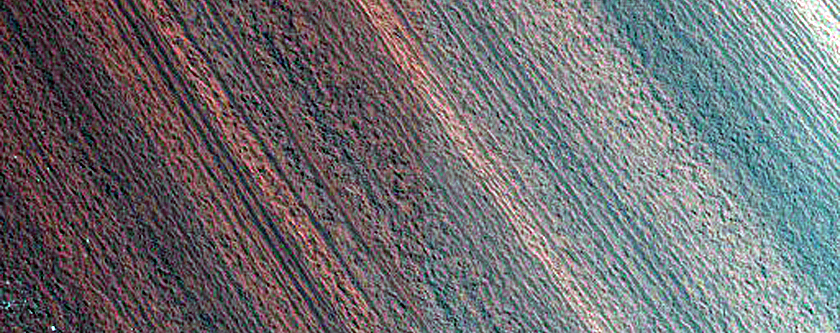 Exposure of North Polar Layered Deposits