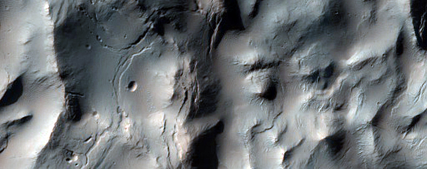 Crater in Southern Mid-Latitudes