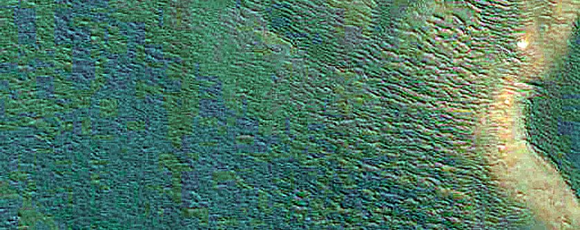 Exposure of North Polar Layered Deposits