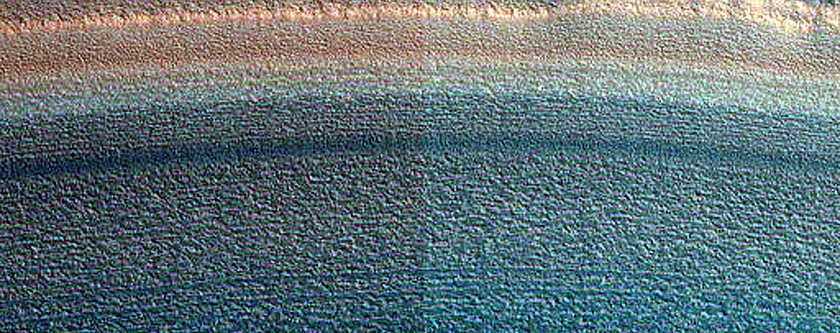 Exposure of North Polar Layered Deposits