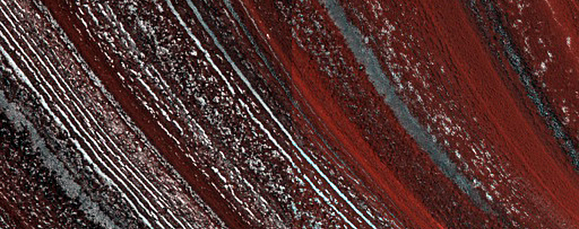 Exposure of North Polar Layered Deposits