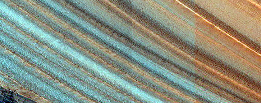 Steep Scarp in North Polar Layered Deposits