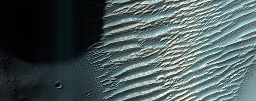 Crater Wall near Melas Fossae