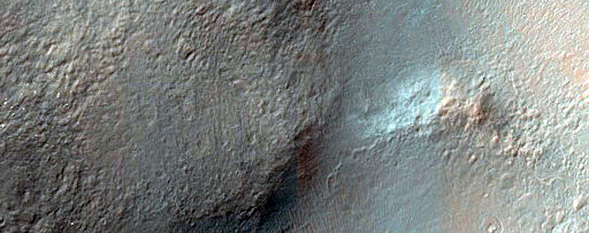 Tyrrhena Terra Impact Crater Exposing Phyllosilicates