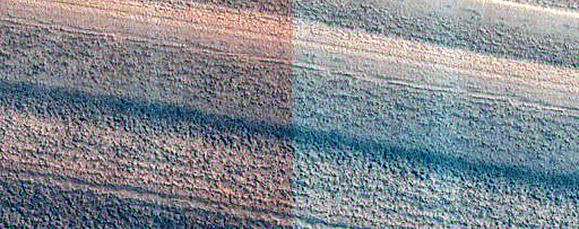 Exposure of North Polar Layered Deposits
