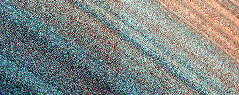 Exposure of North Polar Layered Deposits