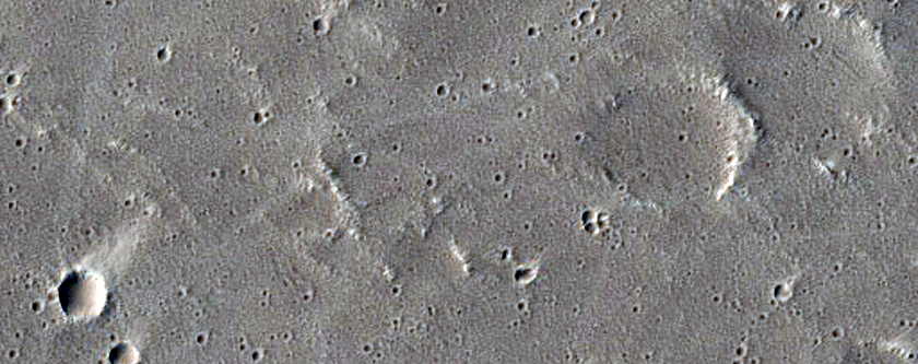 Wind Streak Monitoring Site Northwest of Uranius Tholus