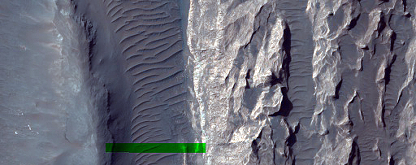 Light-Toned Deposit in Arsinoes Chaos