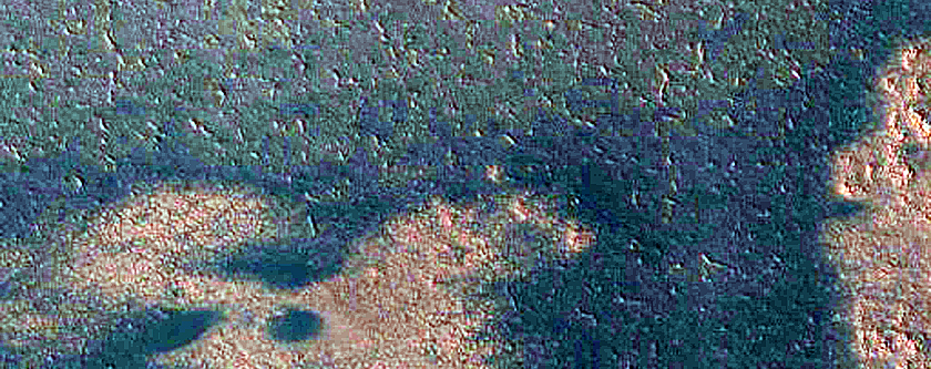 Dune Interaction with Residual Polar Ice