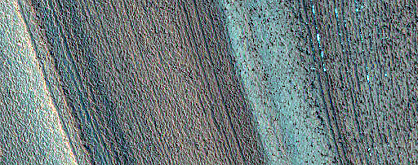 Exposure of North Polar Layered Deposits