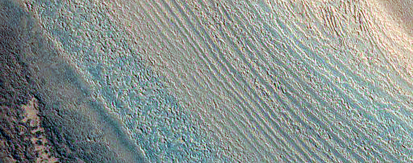 Exposure of North Polar Layered Deposits