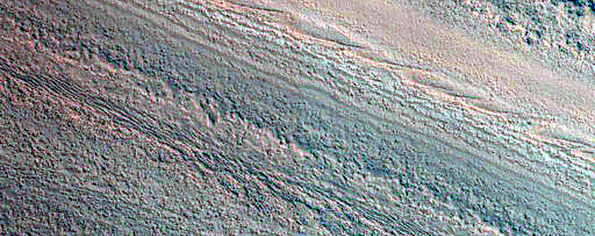 Exposure of North Polar Layered Deposits