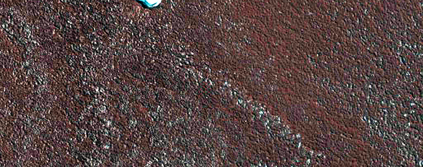 Small Crater on North Polar Layered Deposits