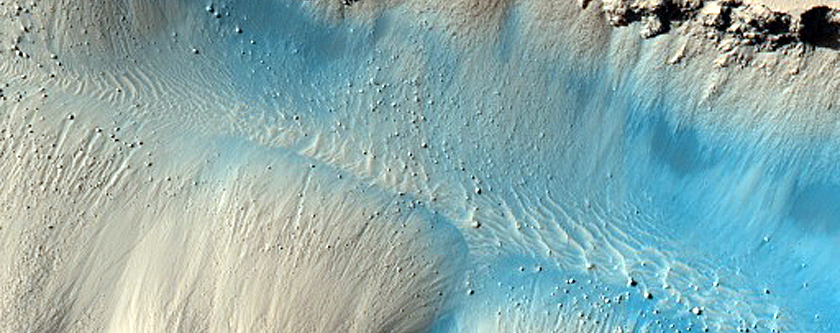Slope Features in Cerberus Fossae