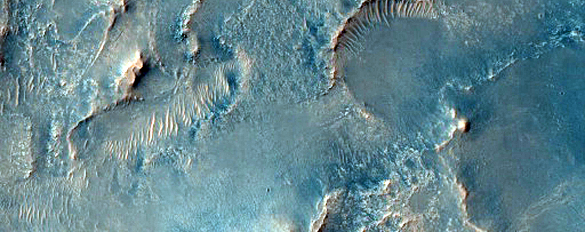 Terrain West of Jezero Crater