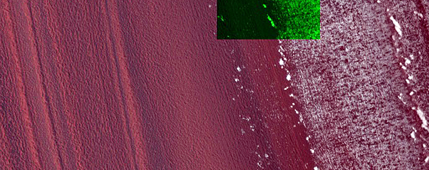Exposure of North Polar Layered Deposits