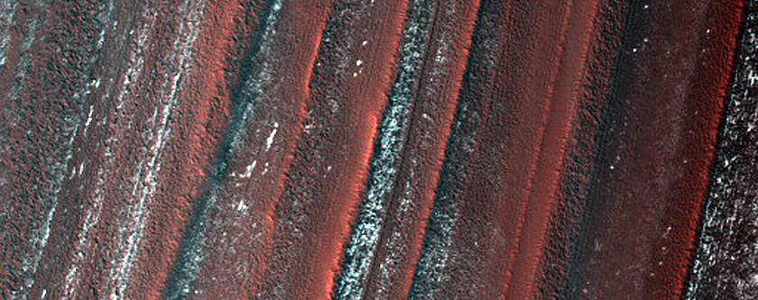 Exposure of North Polar Layered Deposits