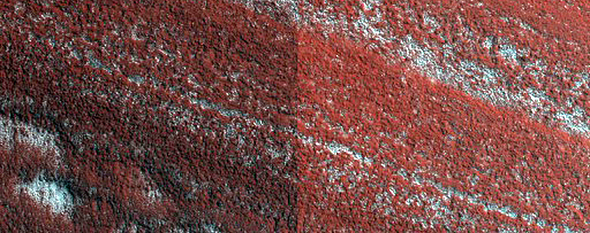 Exposure of North Polar Layered Deposits