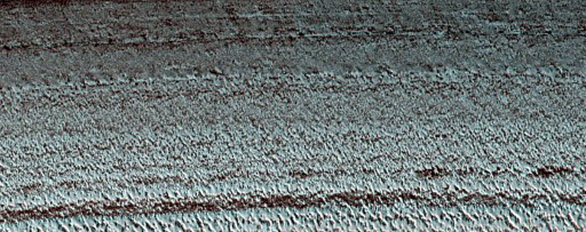 Exposure of North Polar Layered Deposits
