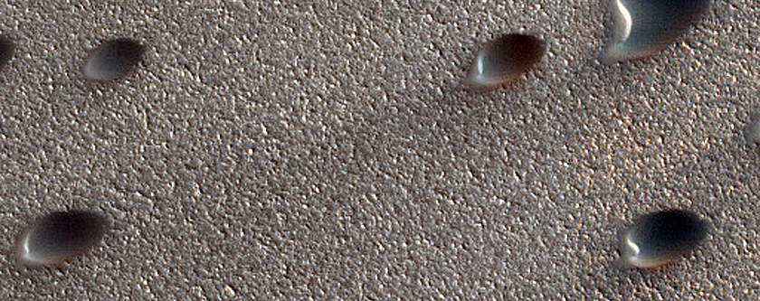 Dune Interaction with Residual Polar Ice West of Olympia Undae