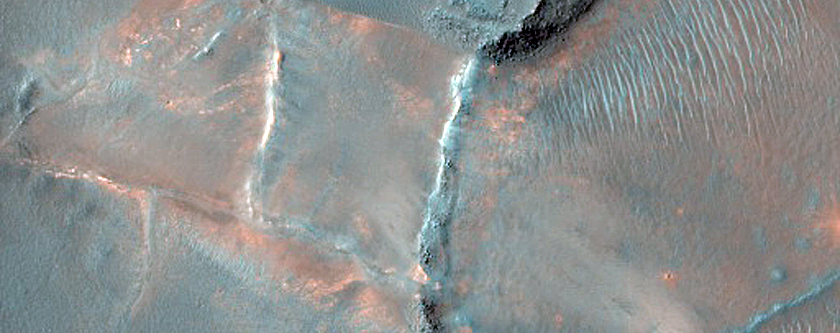 Exhumed Ridges in Nili Fossae