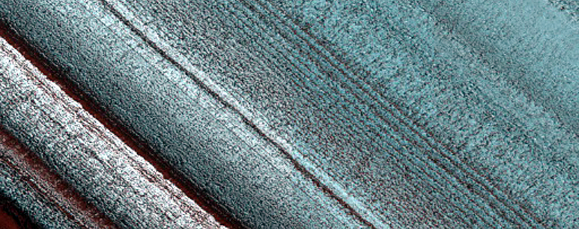 Exposure of North Polar Layered Deposits